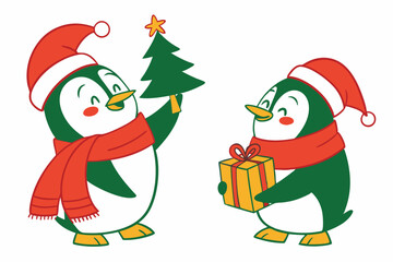 Creating a Funny Christmas Alpine Azalea  Festive Design on White Background