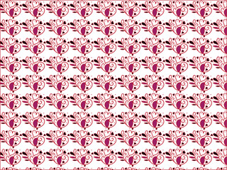 pattern, seamless, wallpaper, vector, flower