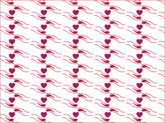 Printpattern, seamless, wallpaper, texture, vector, flower, floral, design, decoration, ornament, illustration, decor, art, textile, fabric, vintage, geometric, ornamental, tile, damask, pink, paper, 