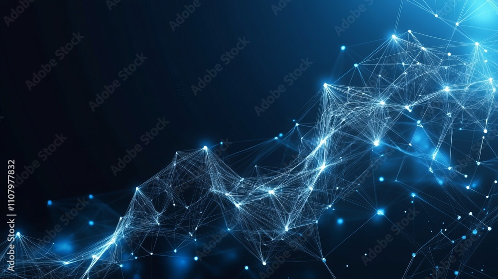Poster abstract digital technology background featuring innovation hightech networks fast movement ai metav