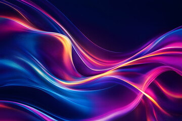 Fototapeta premium Glowing Abstract Design with Dynamic Energy and Digital Motion