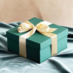 Festive personalized gift box packaging minimalist design elegant environment