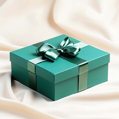 Personalized festive gift box packaging minimalist design elegant setting