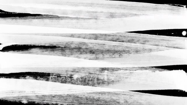 Animation of brush strokes filling the screen with horizontal a zig zag lines. Graffiti Painting on wall footage. Doodle Marker, Brush, Pen, chalk.