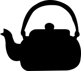 Aluminum tea kettle or teapot on a white background, tea, milk