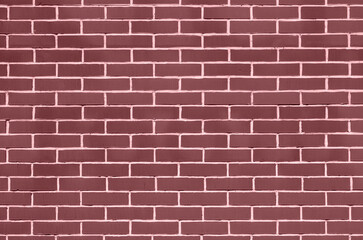 Brick wall background texture. Shade of deep ruby brown and red trendy colors combination.