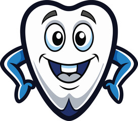 Smiling Tooth Cartoon