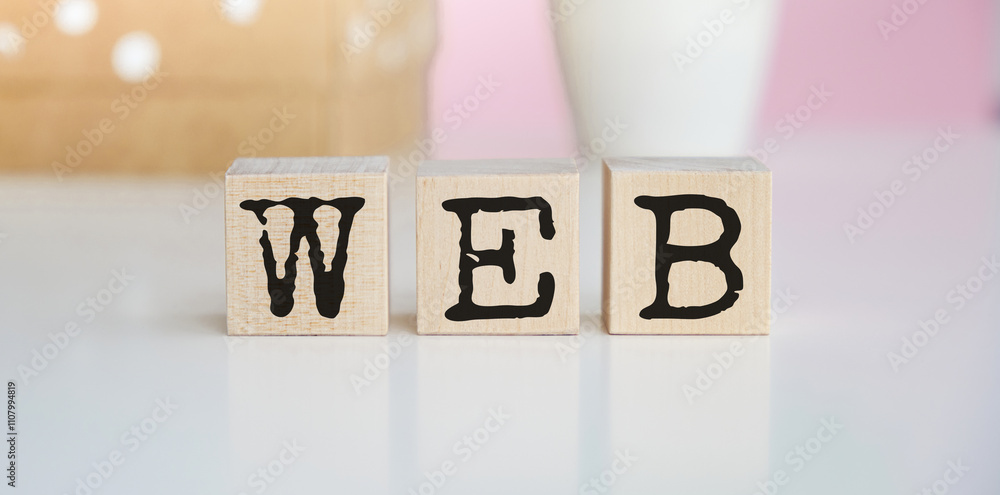 Aufkleber web development, the next generation of internet, web 3.0 concept. futuristic technology for better 