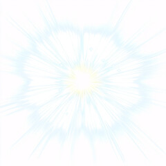 Obraz premium Transparent yellow sunlight special lens flash light effect isolated on white & transparent a background.