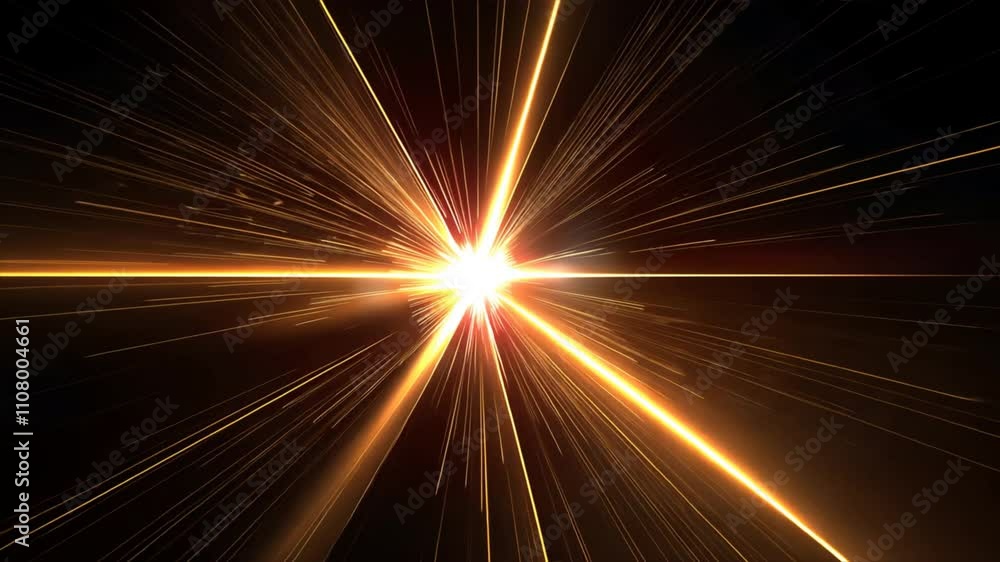 Aufkleber dynamic bright explosion of light radiating energy and movement with vibrant rays creating stunning 