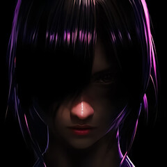 woman with hair
