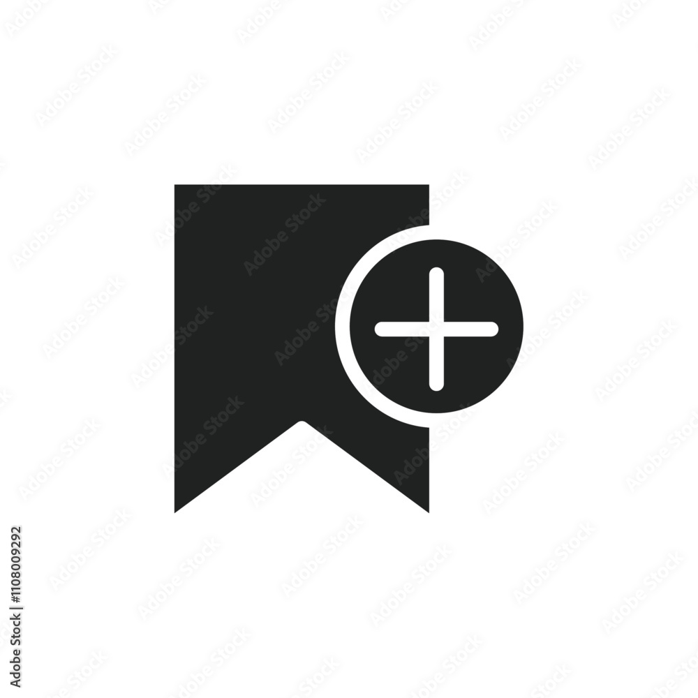 Poster Add to favorite icon web design in vector