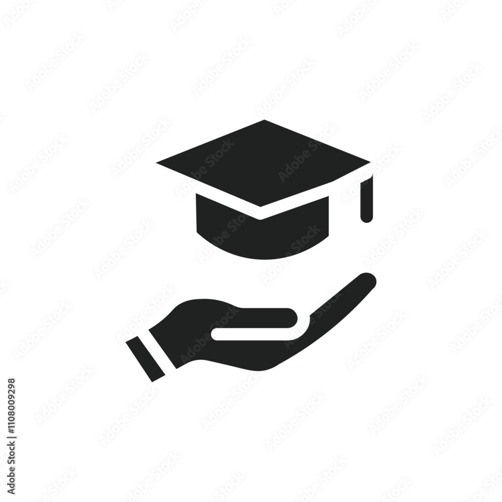 Poster accessible or free education icon web design in vector