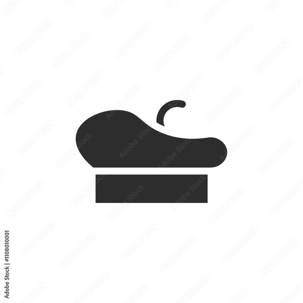 Poster Beret icon web design in vector
