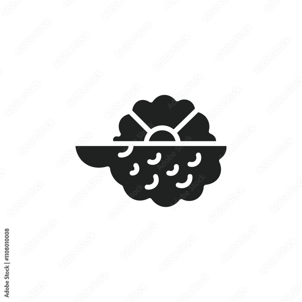 Poster bergamot icon web design in vector