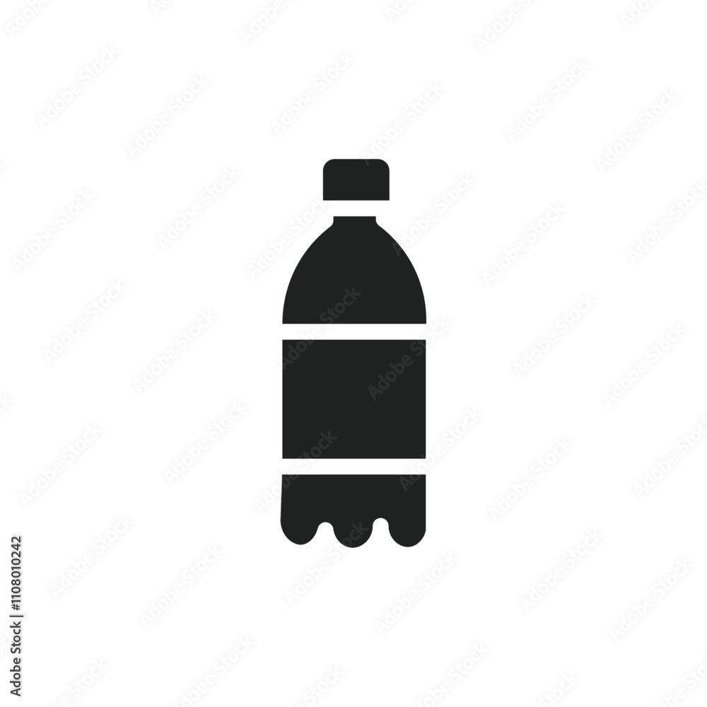 Poster Bottle icon web design in vector