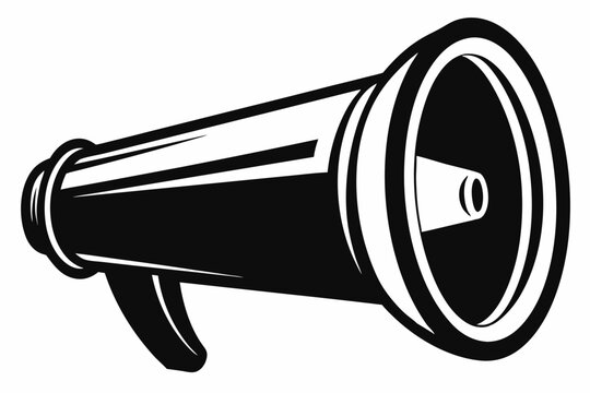 recommend clip art: megaphone line art silhouette vector illustration