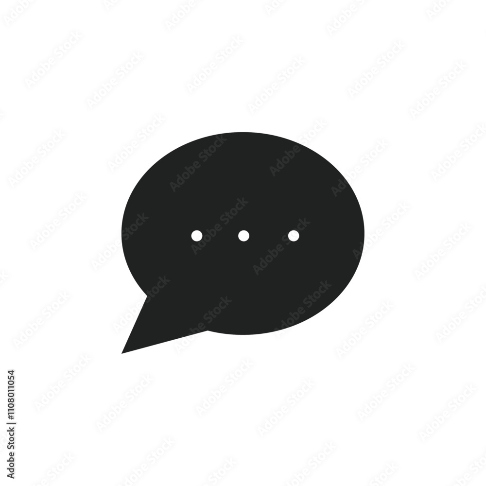 Poster Chat icon web design in vector