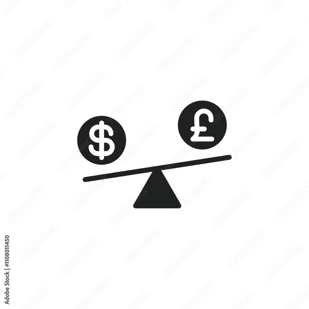 Aufkleber compare price icon web design in vector