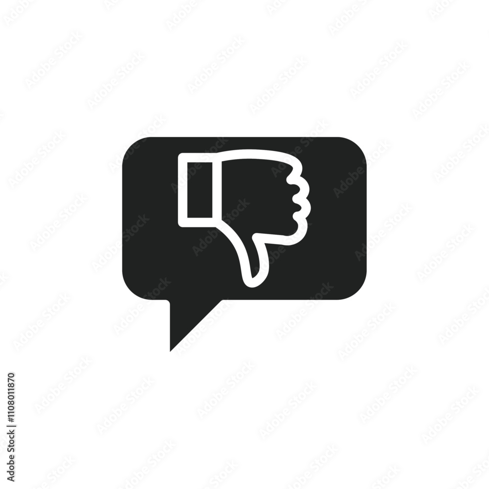 Poster criticism icon web design in vector