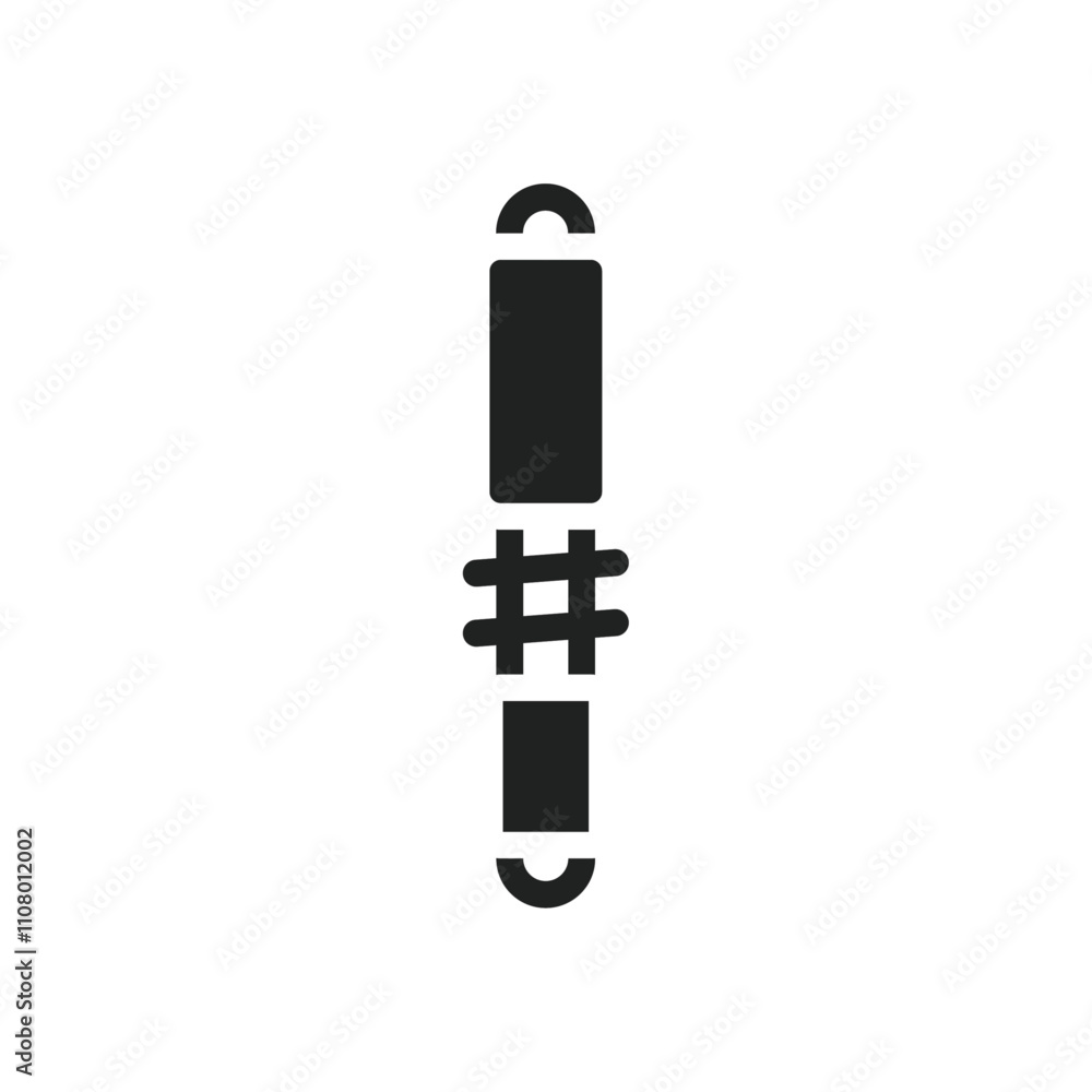 Aufkleber damper icon web design in vector