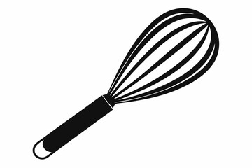 Whisk line art silhouette vector illustration