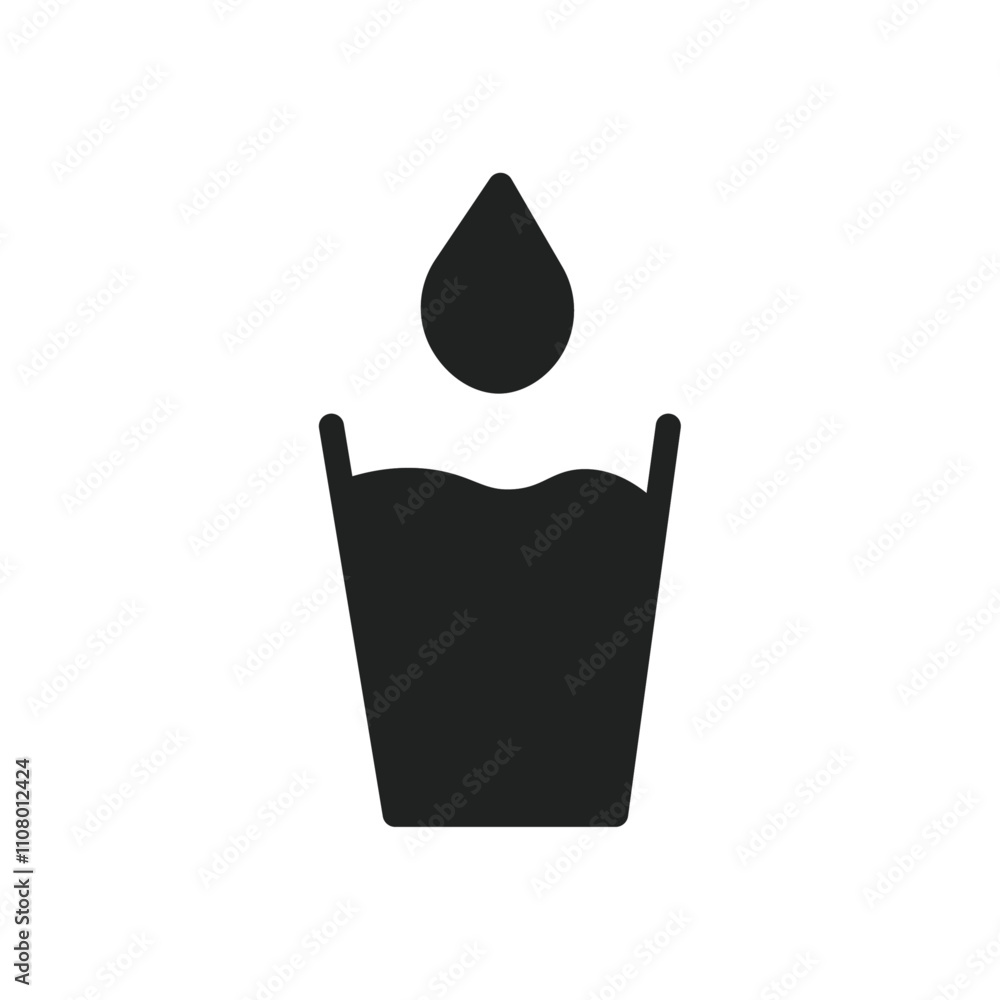 Poster Drinking enough water icon web design in vector