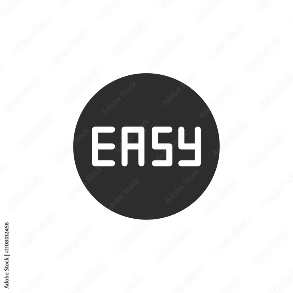 Poster Easy icon web design in vector