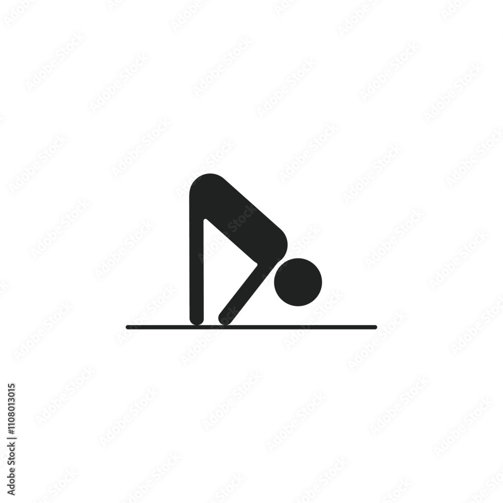 Poster fitness exercise icon web design in vector