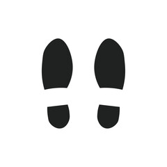 Fototapeta premium Footprints icon web design in vector