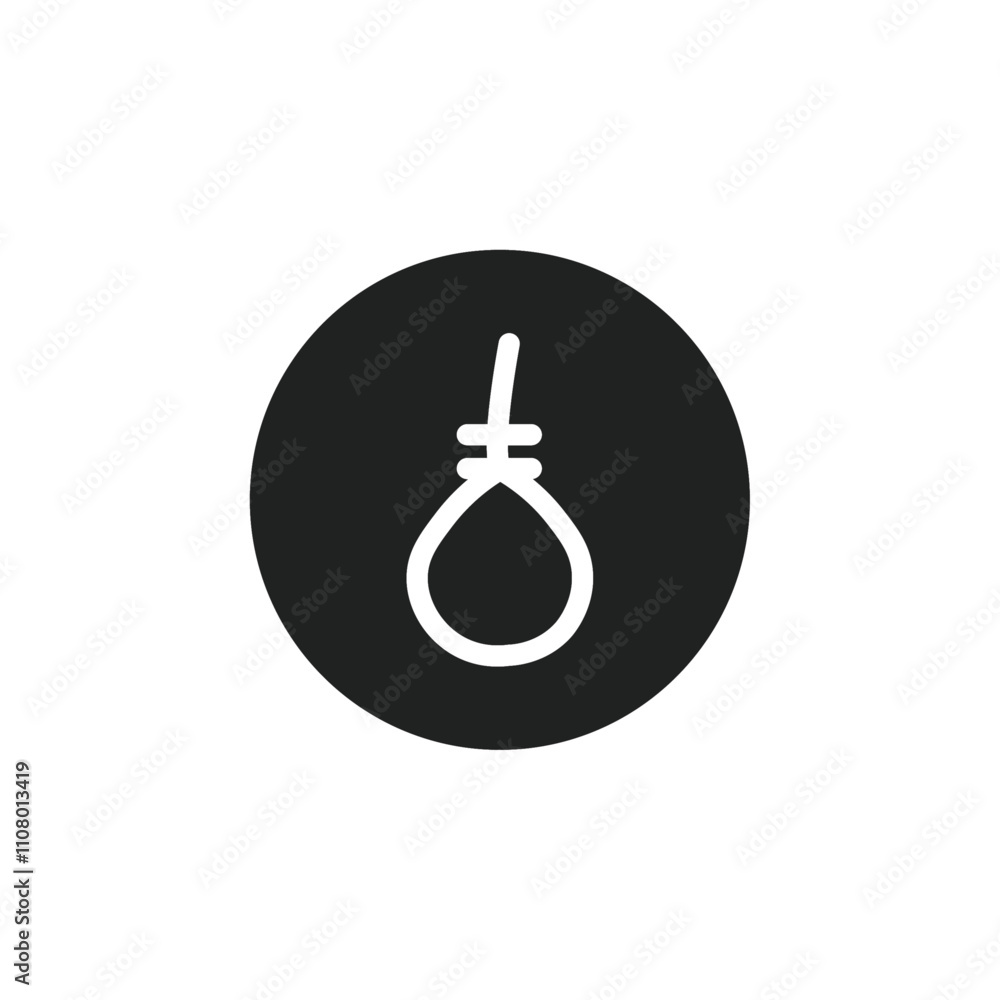 Poster gallows icon web design in vector