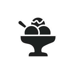 Obraz premium Gelato ice cream icon web design in vector