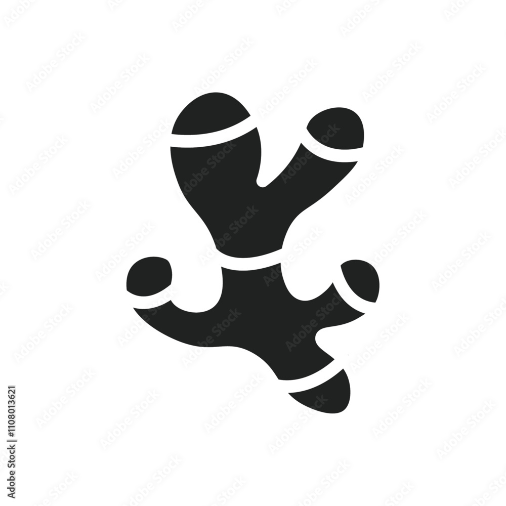 Poster ginger icon web design in vector