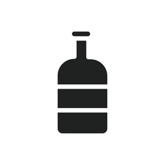 Glass bottle icon web design in vector