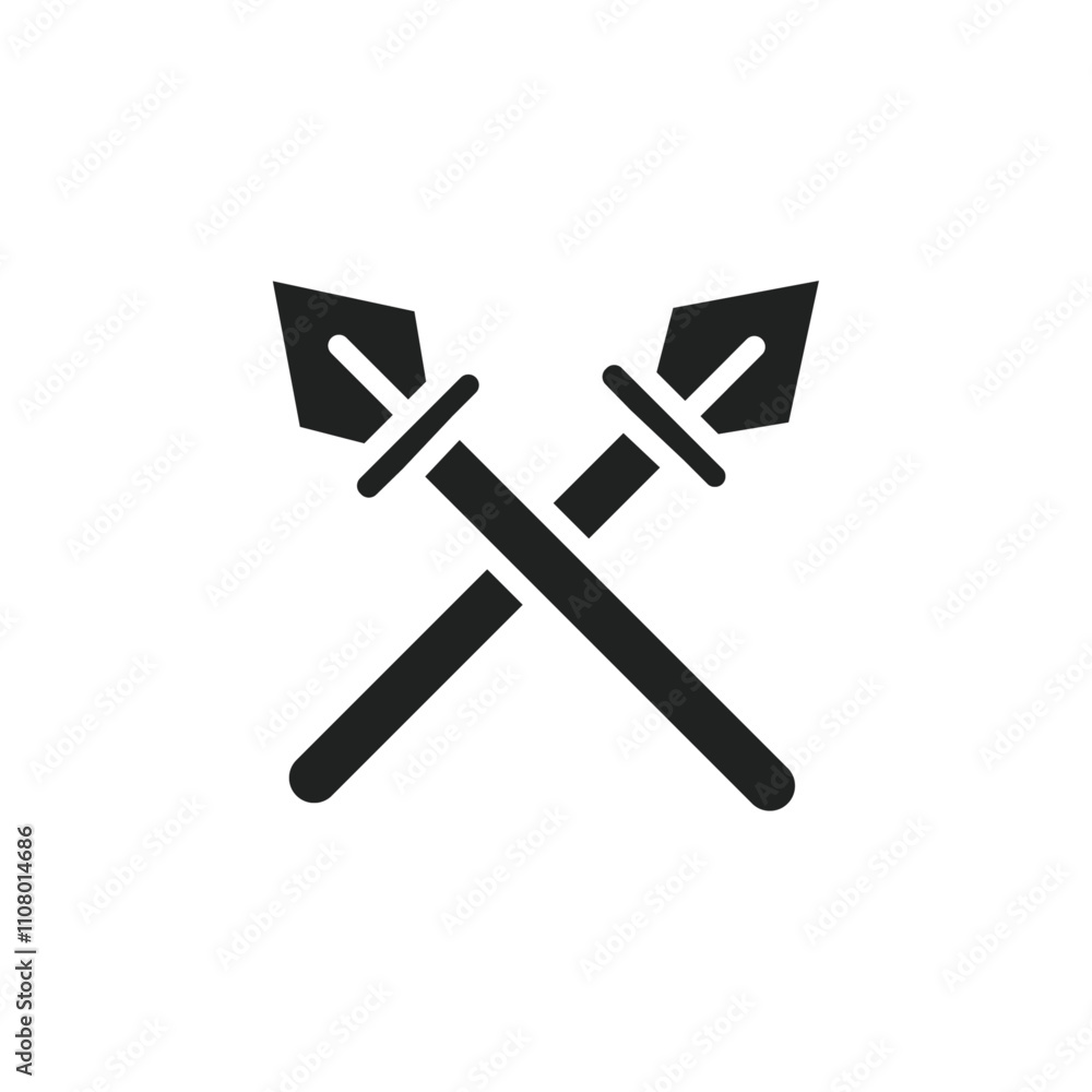 Poster lance icon web design in vector