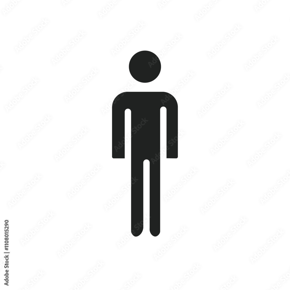 Aufkleber Man icon web design in vector