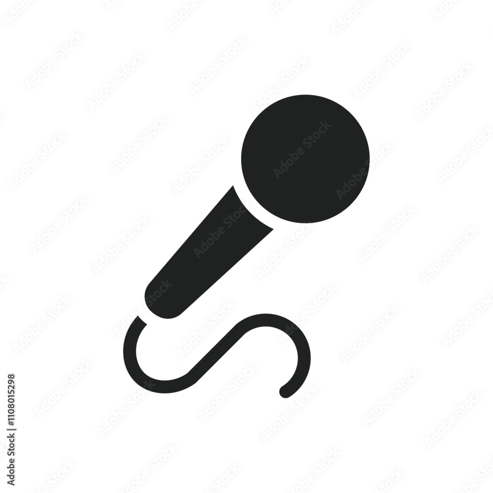 Aufkleber Microphone icon web design in vector