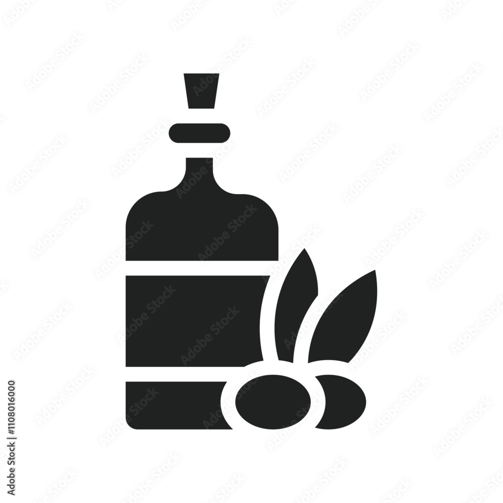 Poster olive oil icon web design in vector