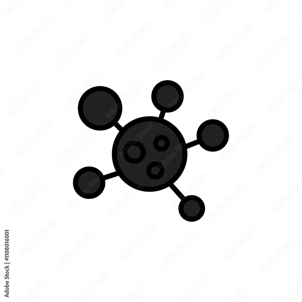 Poster Oncology department icon web design in vector
