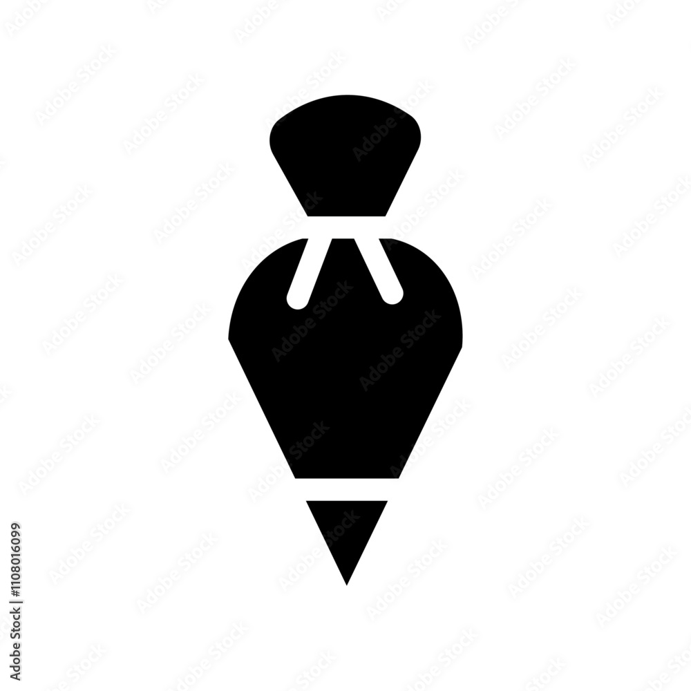 Poster Pastry bag icon web design in vector