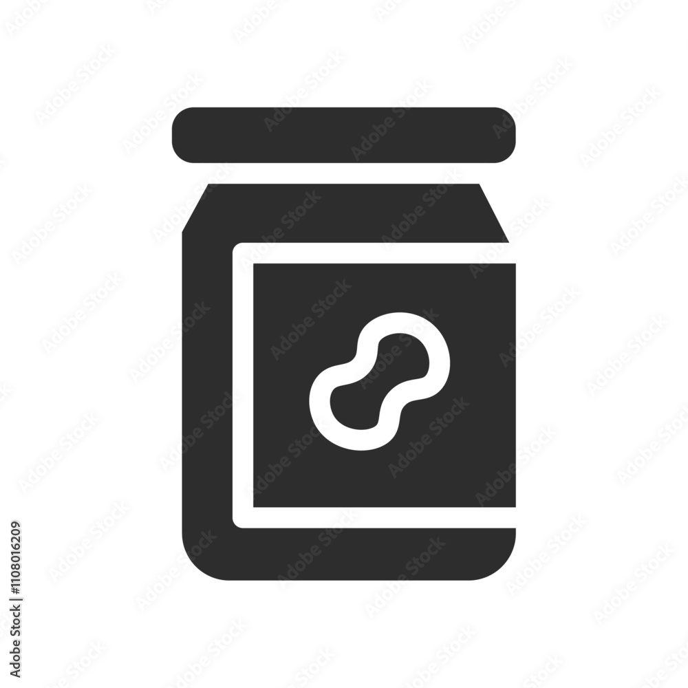 Aufkleber Peanut butter icon web design in vector