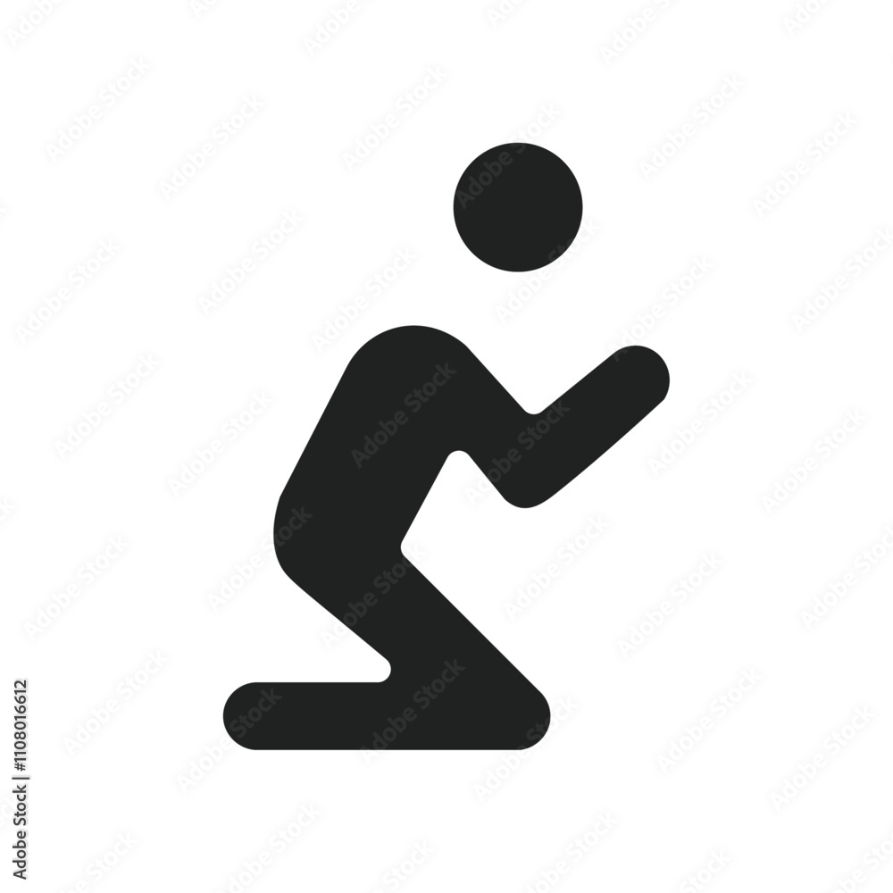 Poster pray icon web design in vector