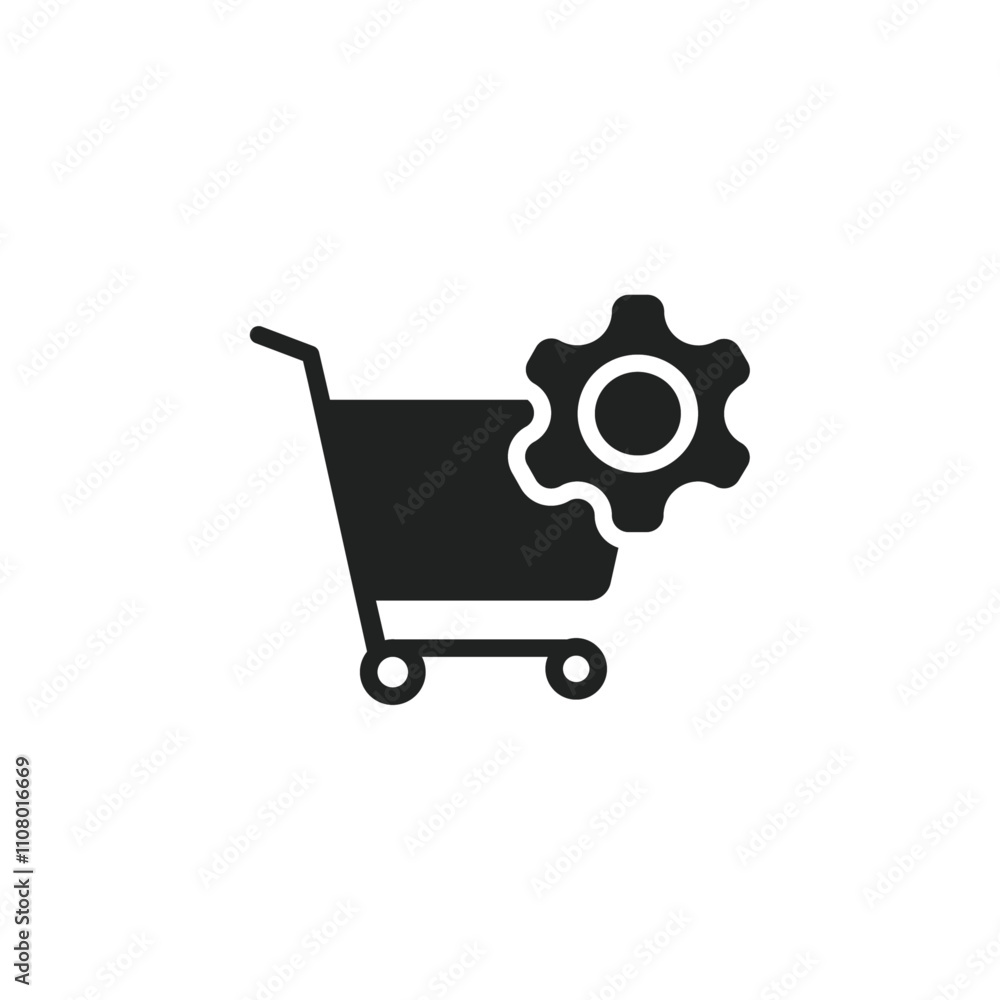 Aufkleber Procurement icon web design in vector