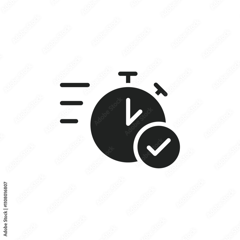 Aufkleber Quick approval icon web design in vector