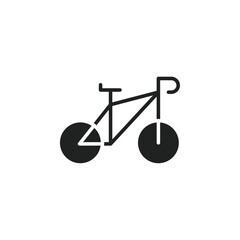 Road Bike Bicycle Icon web design in vector