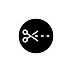 Scissors trim cut icon web design in vector