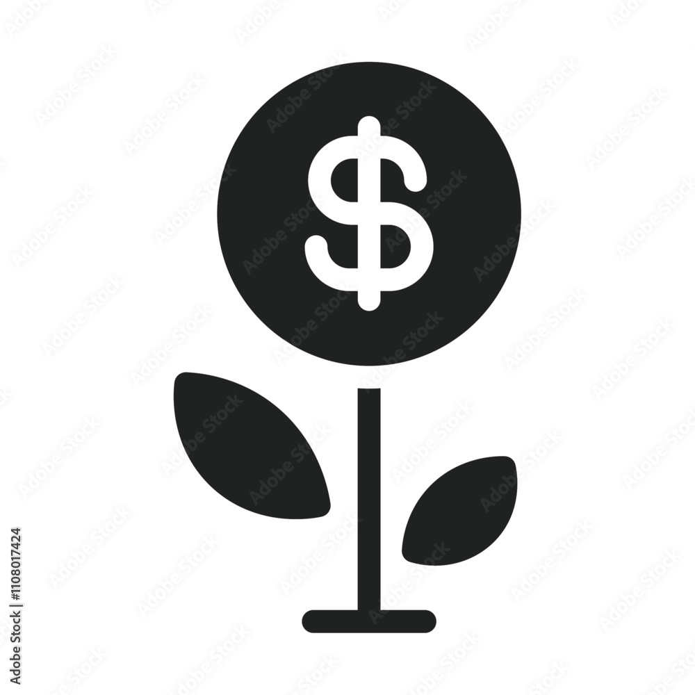 Aufkleber Seed money icon web design in vector