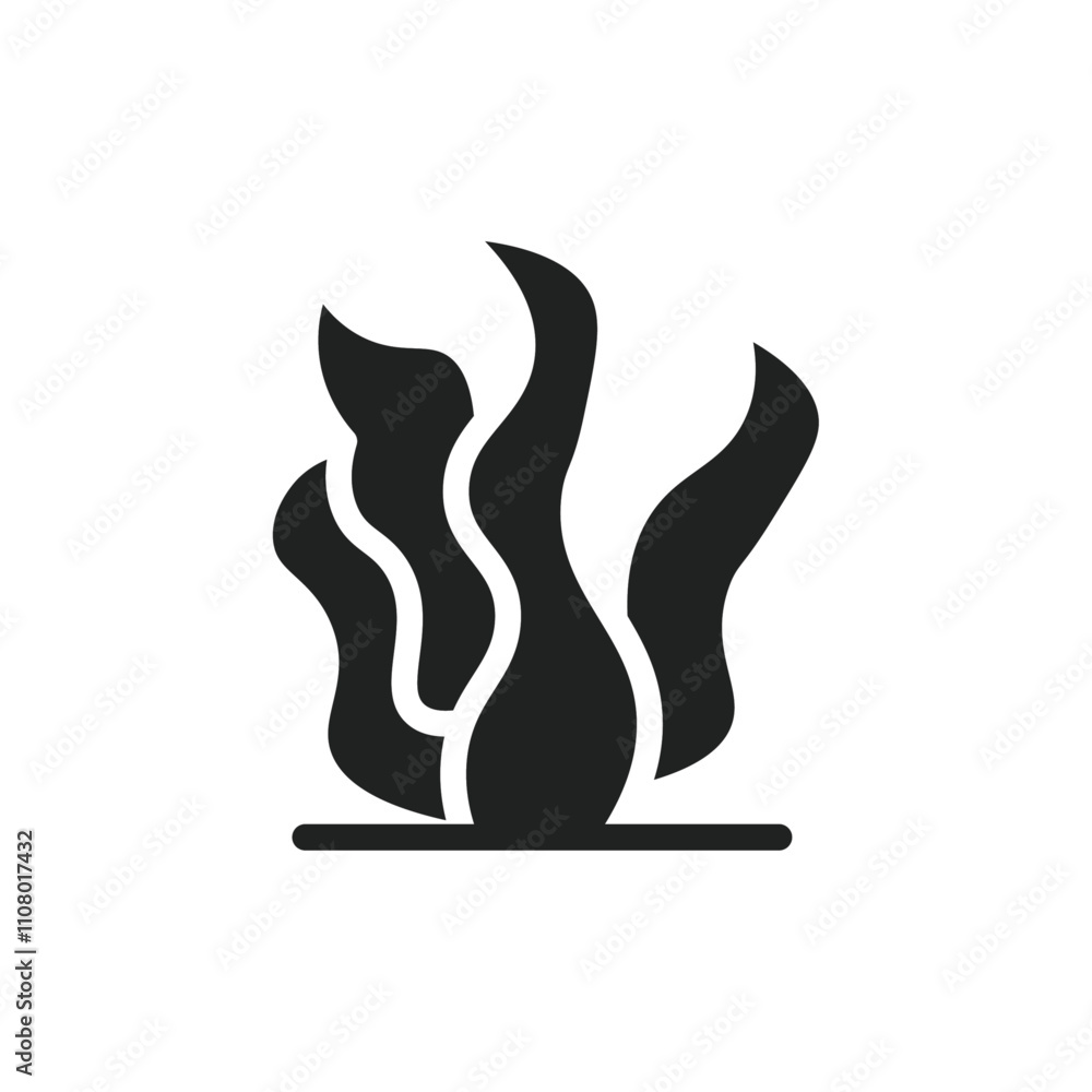 Poster Seaweed icon web design in vector