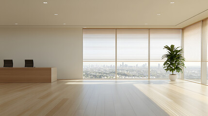 Obraz premium empty room with window