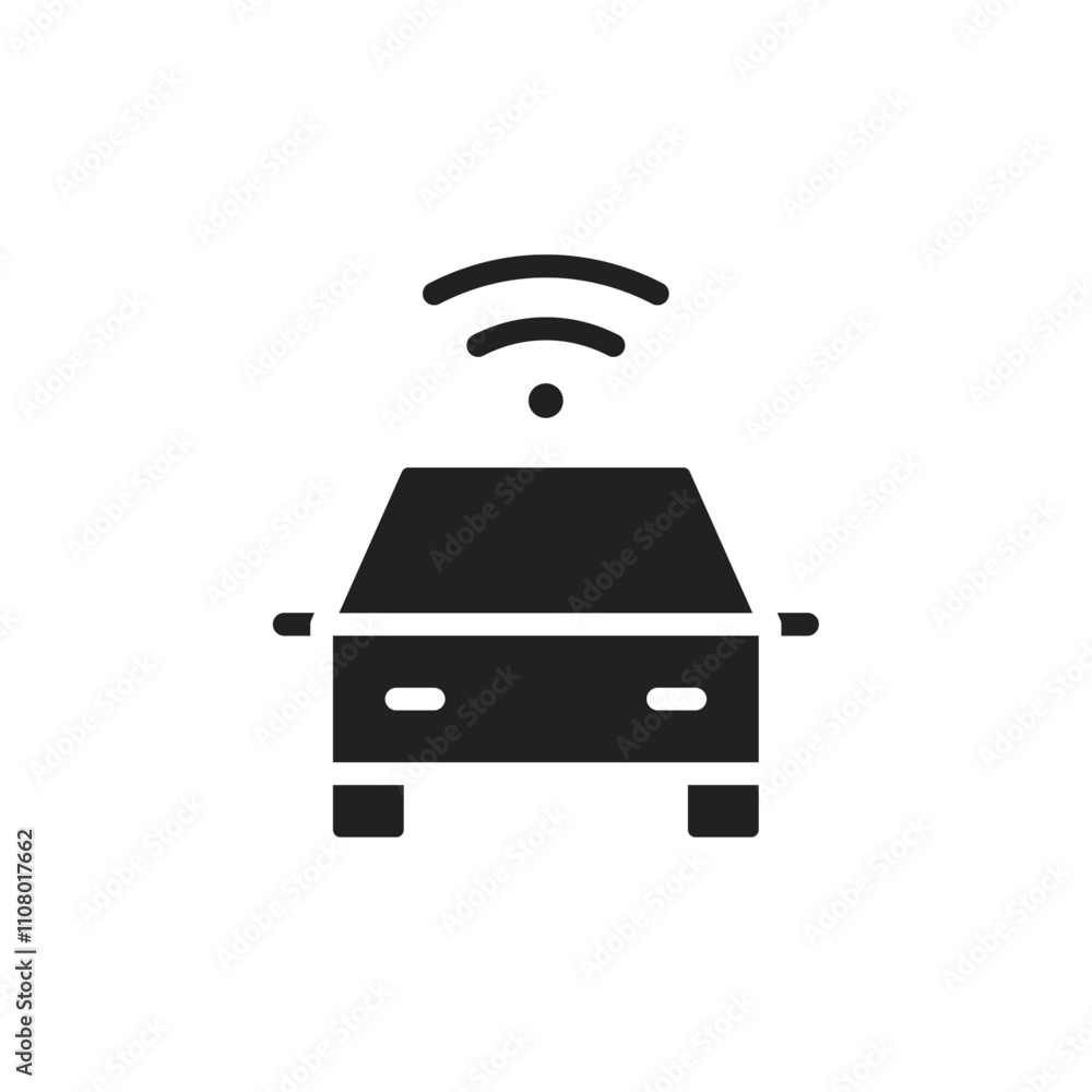Poster smart car icon web design in vector